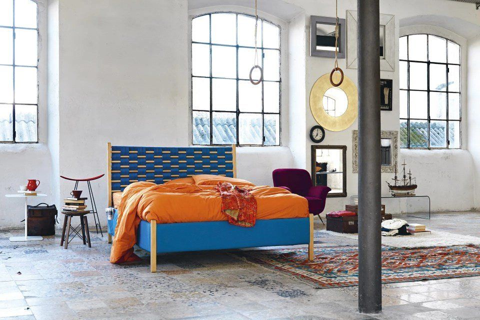 letto arancione