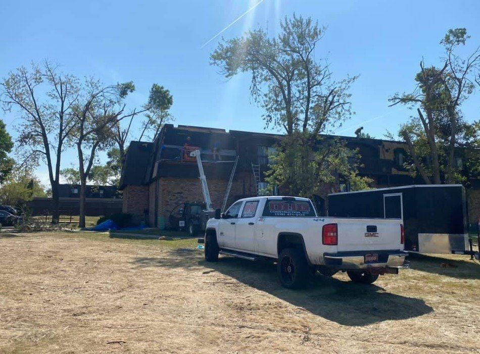 Picture Of The Back Of Under Construction House - West Liberty, IA - DHG Construction LLC