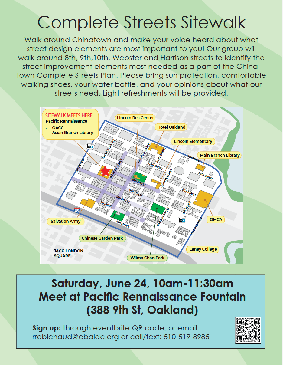 Complete Streets Sitewalk Flyer English