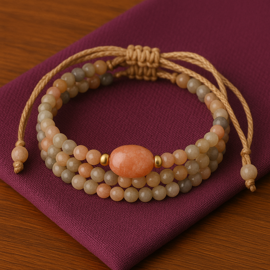 Small gemstone beaded bracelet.