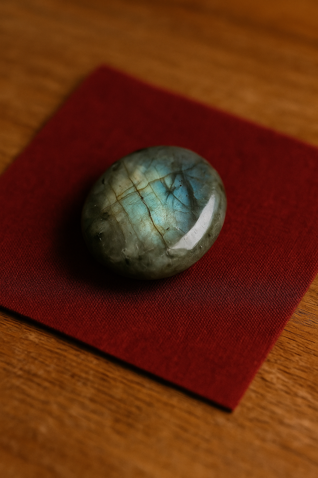 Labradorite palm stone.