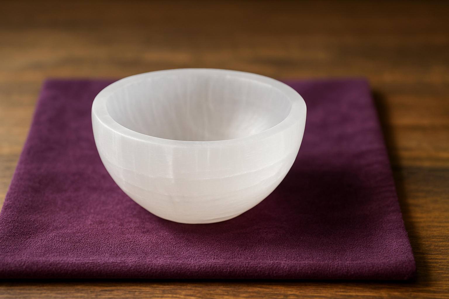 Selenite bowl.