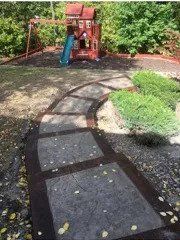 A beautiful garden patio