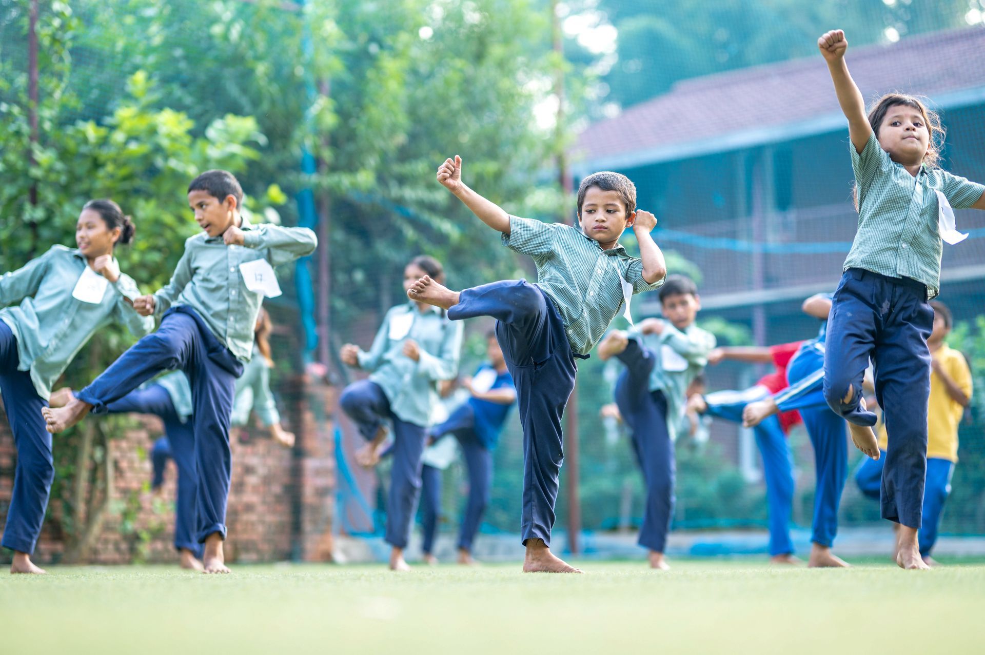 BlinkNow - kinderen sporten op de Kopila Valley School