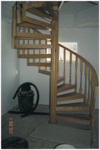 A picture of a spiral staircase was taken on june 1st