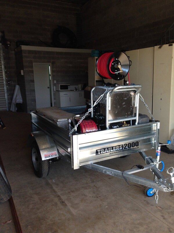 Trailer for plumbing services — Greg Harwood Plumbing in Winnellie, NT