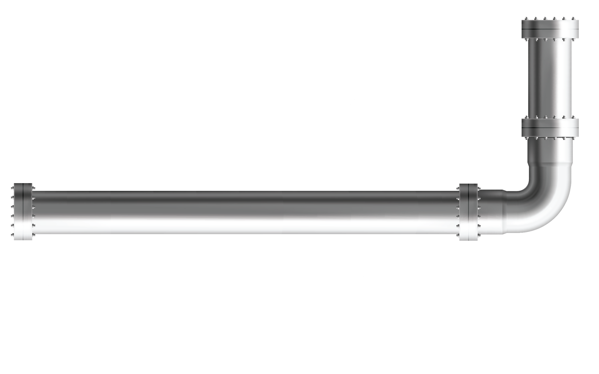 A close up of a metal pipe on a white background.