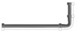 A logo for united process piping llc with a pipe in the middle.