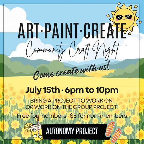 Flyer for Autonomy Project: 
