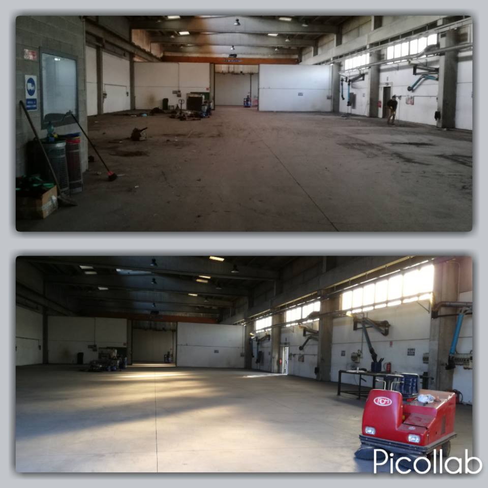 prima e dopo capannone