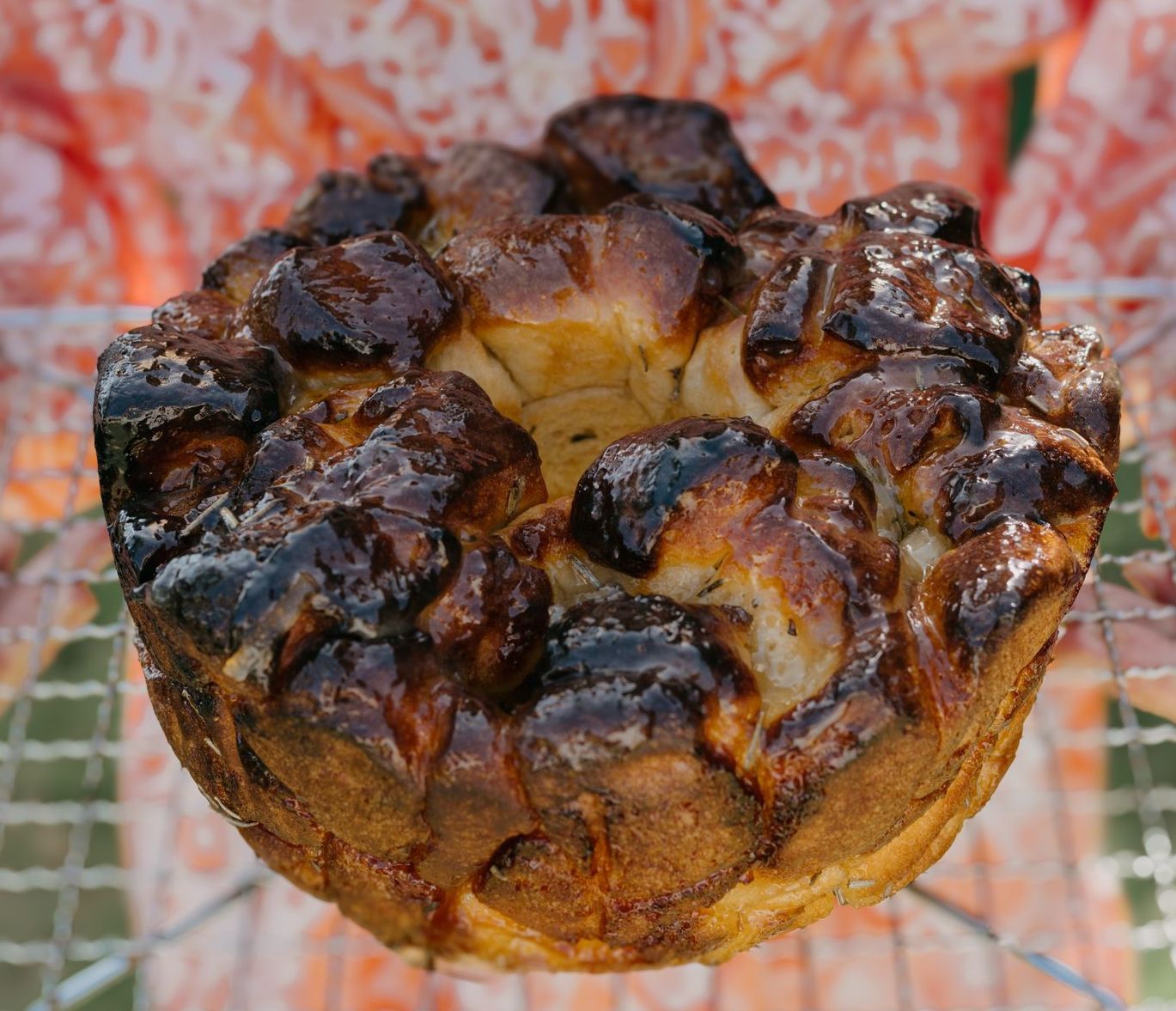 ROSEMARY, GARLIC & ORANGE PULL APART BRIOCHE WITH BAKED CAMEMBERT