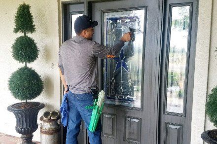 Cleaning door window - Window Cleaning in Keyes, CA