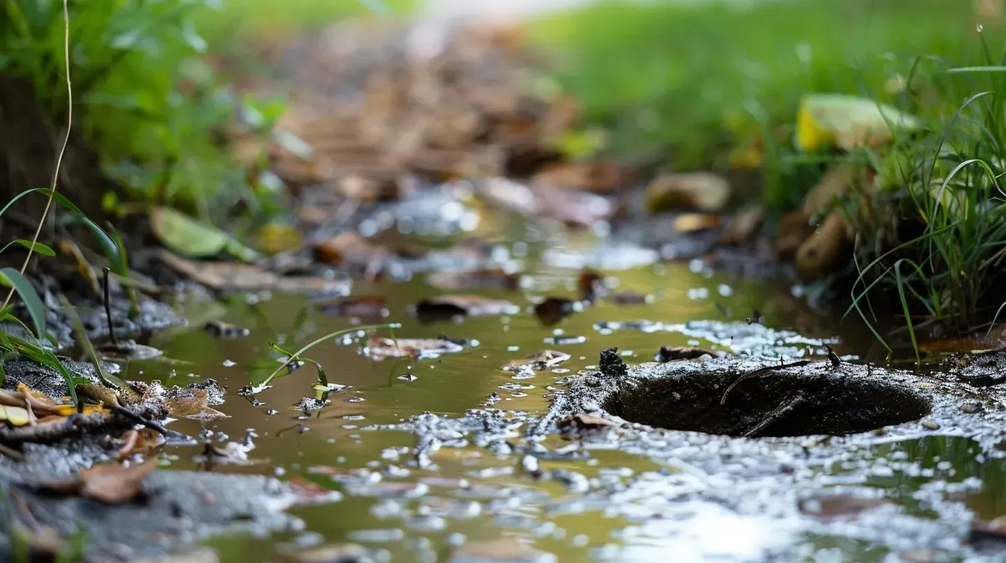 Why Does the Yard Smell Like Sewage or Stay Wet Near the Septic Area?