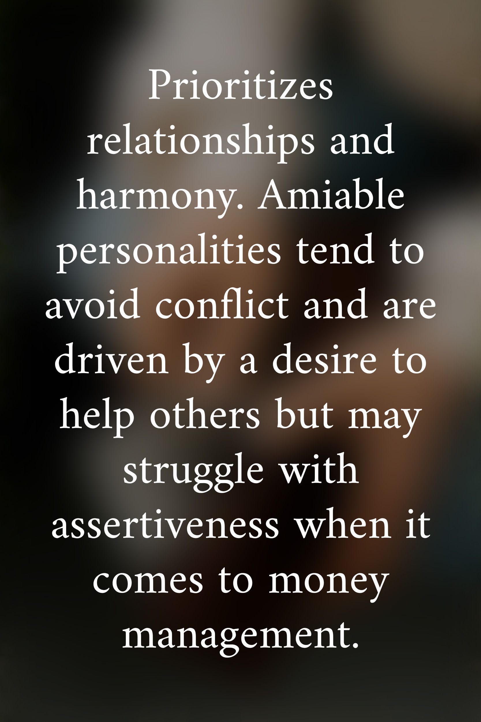 A quote about prioritizing relationships and harmony