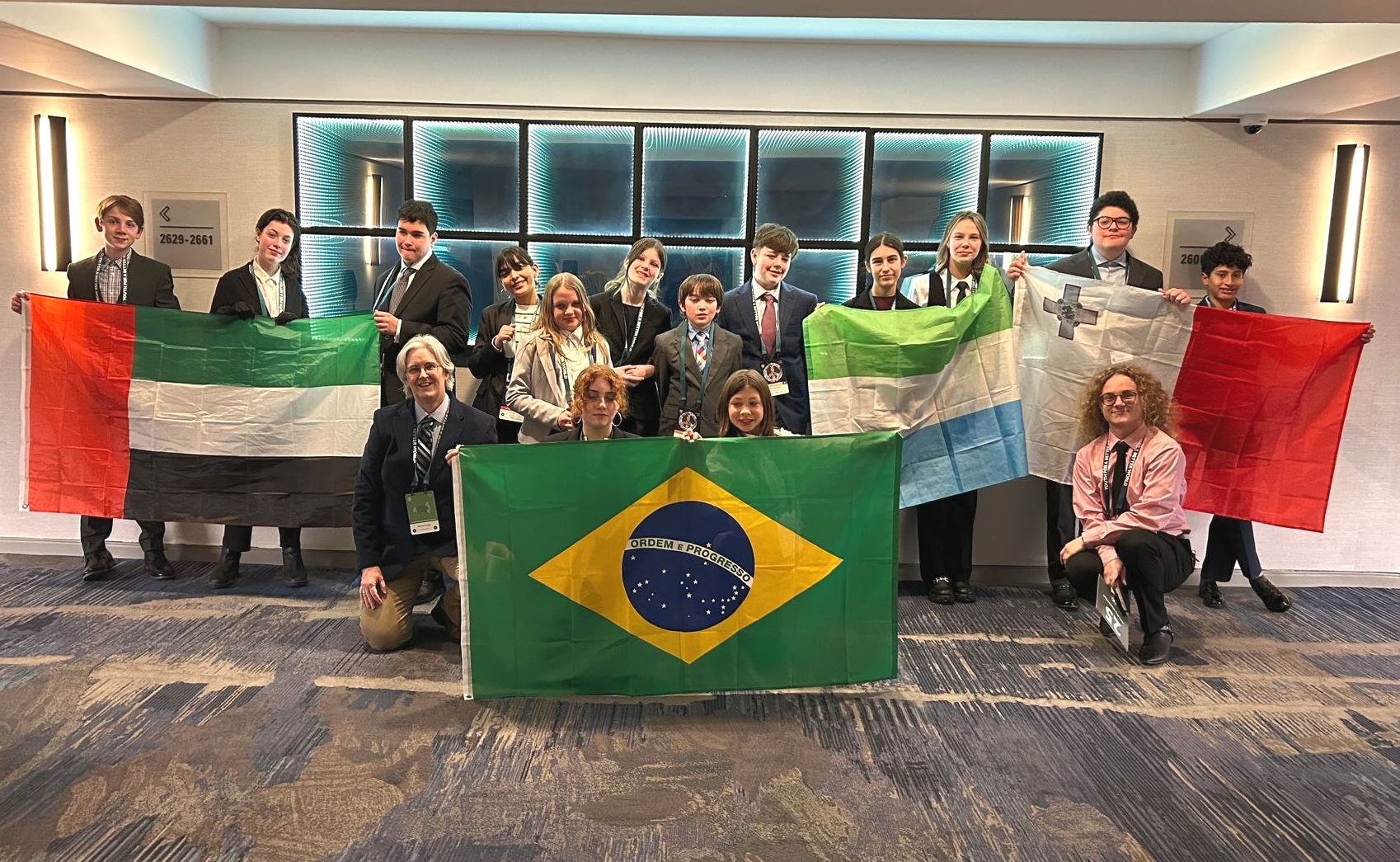 EBM 6th, 7th, and 8th graders represent their countries at the Montessori Model United Nations in New York City.