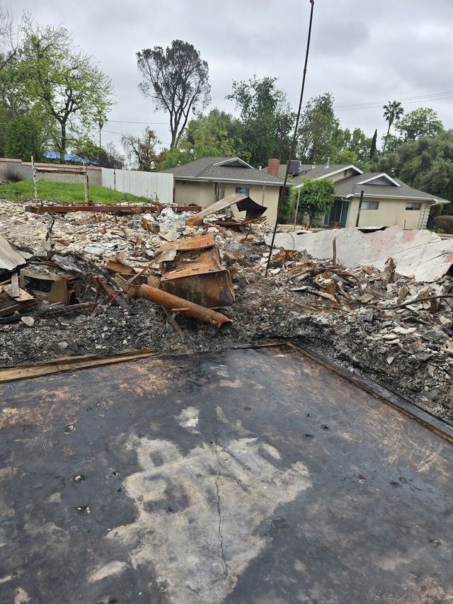 aftermath of LA fire
