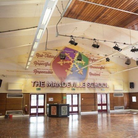 Printed mural to endorse school values