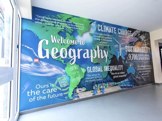 personalise school mural with your brand