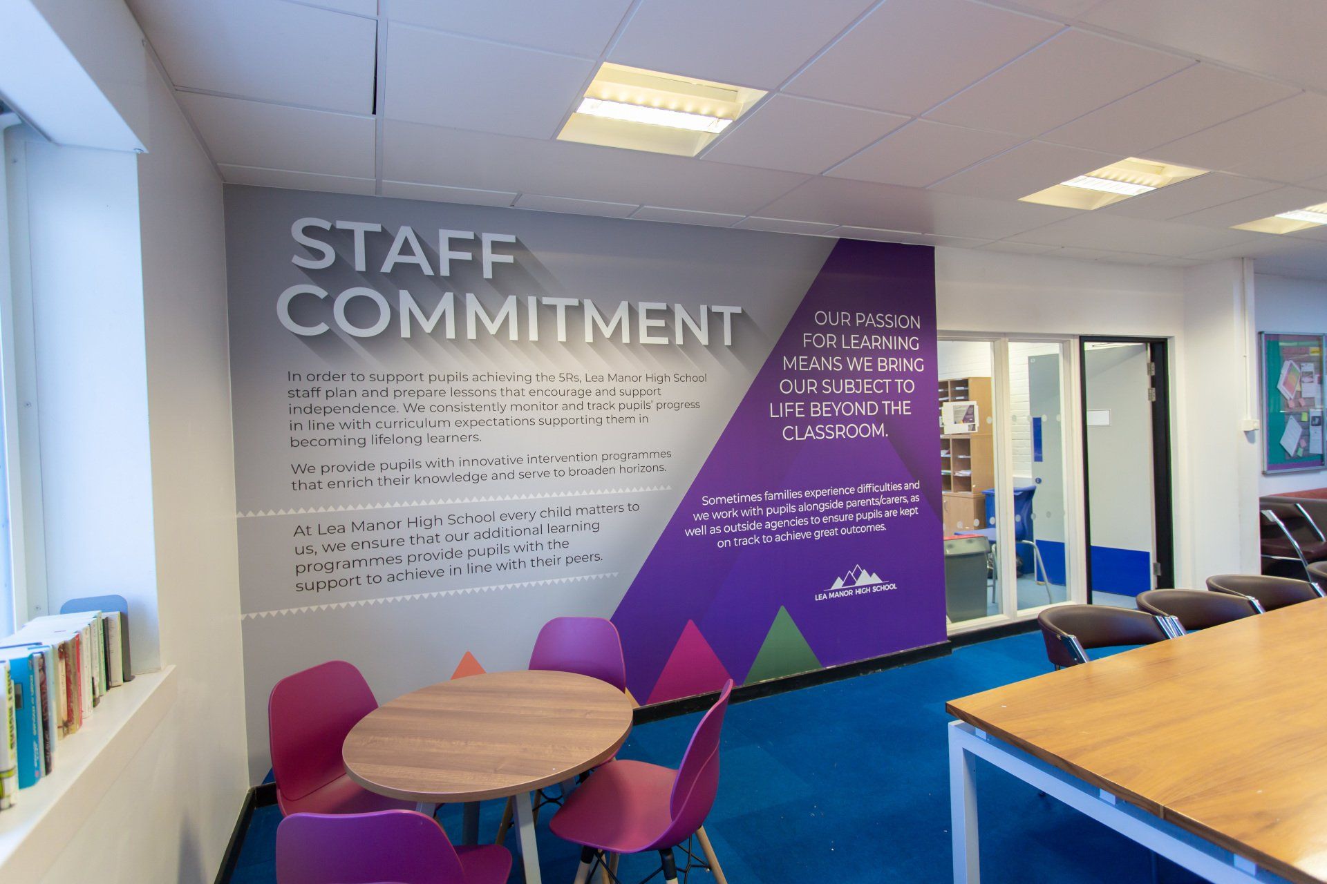 Staff Commitment Wall Mural design