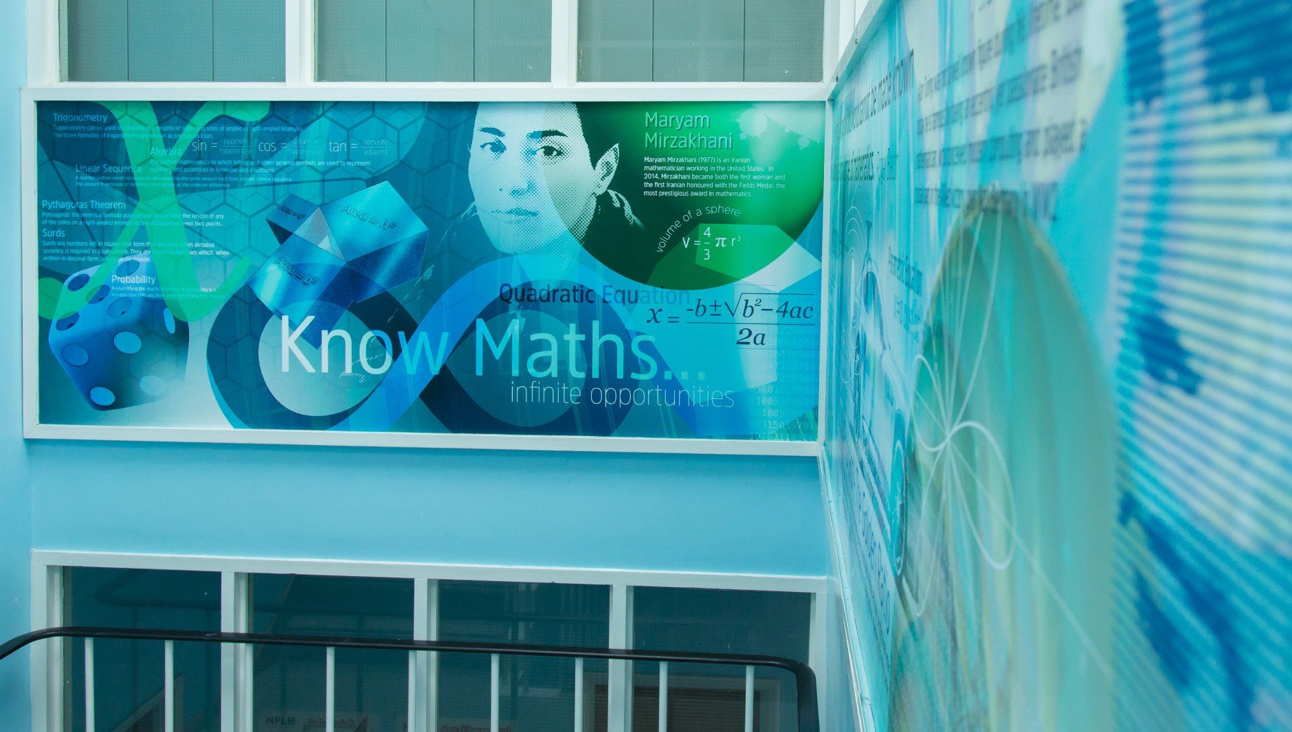 mural for school maths department