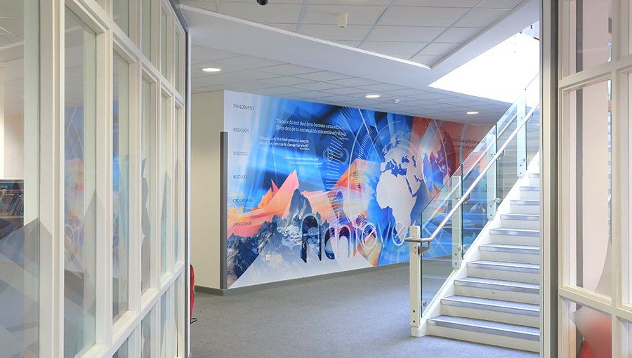 wallscape mural at Ormiston Venture Academy