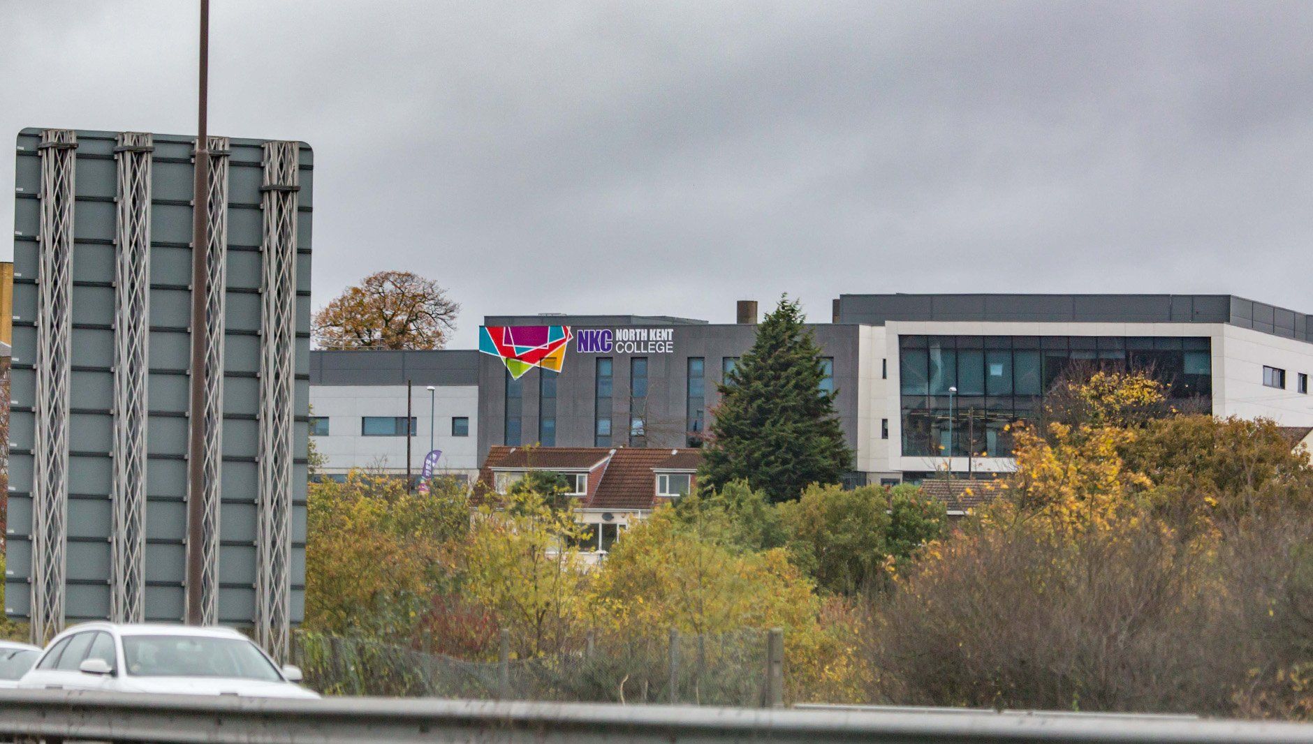 high rise vinyl sign