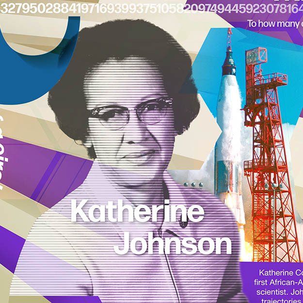 maths mural for schools Katherine Johnson