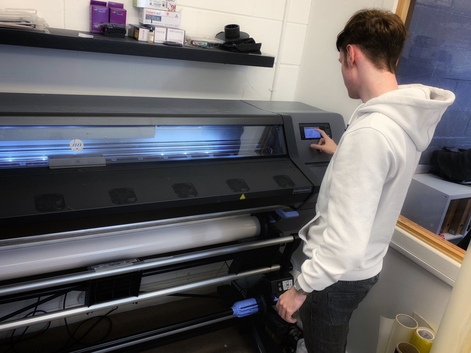 Humanities digital mural at Stoke High School