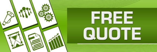 Green banner with