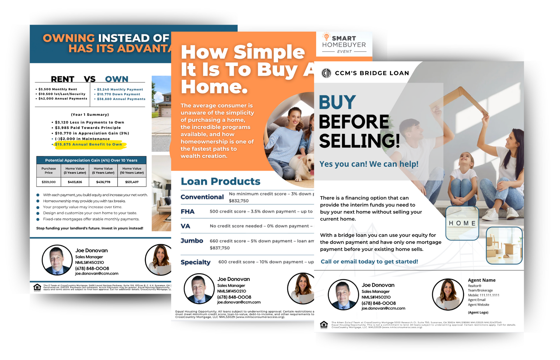 The Z Team Marketing Flyers