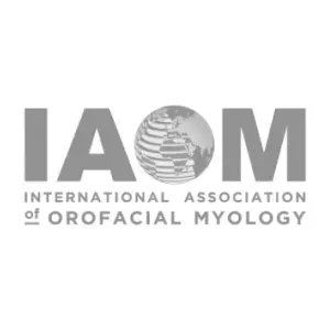 International association of orofacial myology logo in black and white