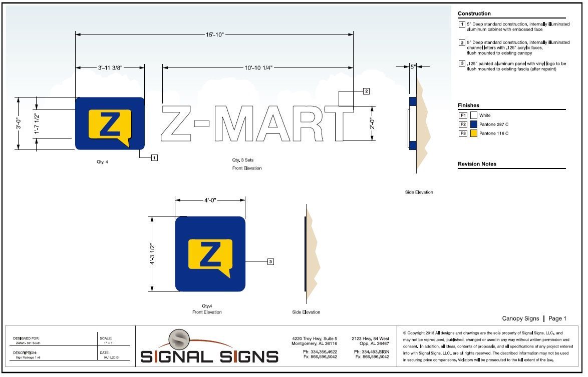 A blue sign with the letter z on it