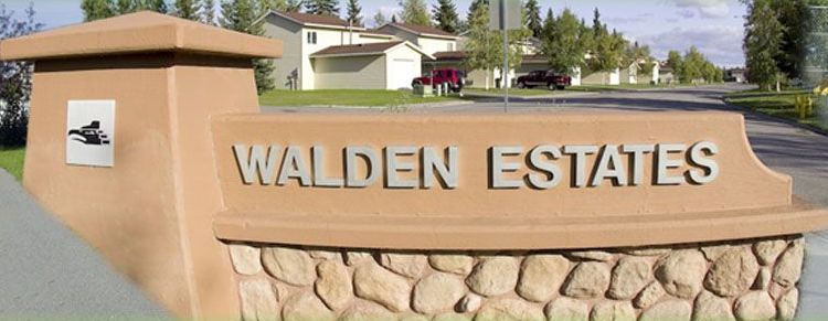 Walden Estates sign