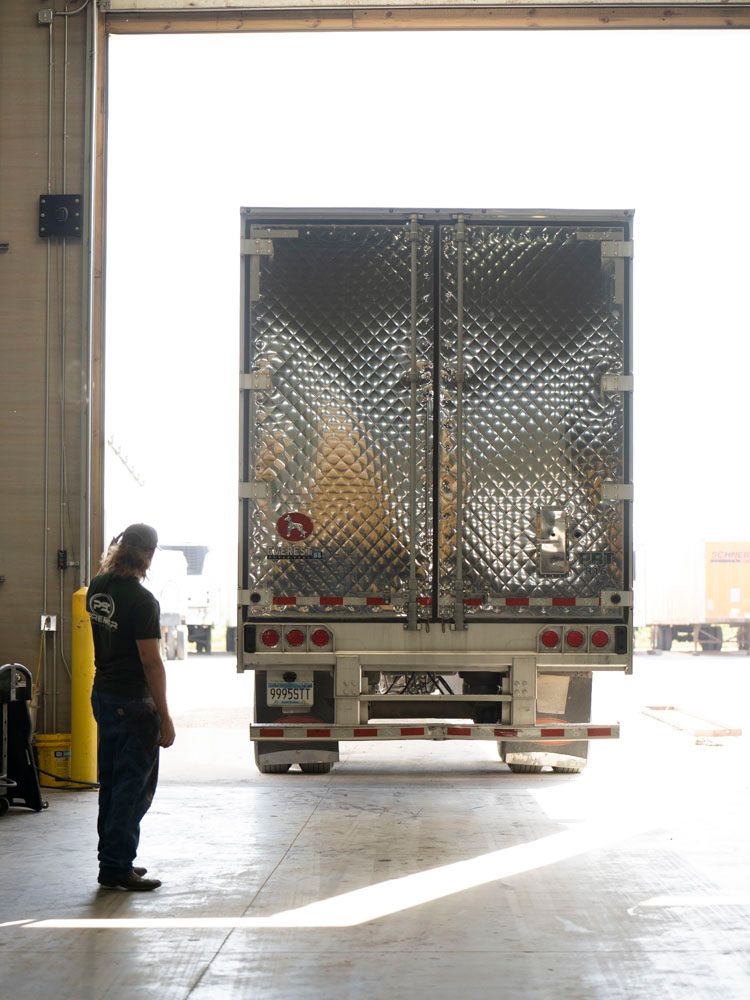 Trailer Leaving Service Bay