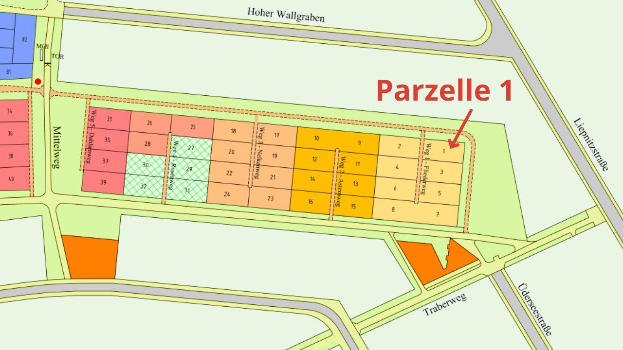 Lageplan Parzelle 1, Stallwiese e. V.