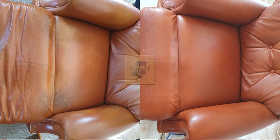 leather armchair restoration