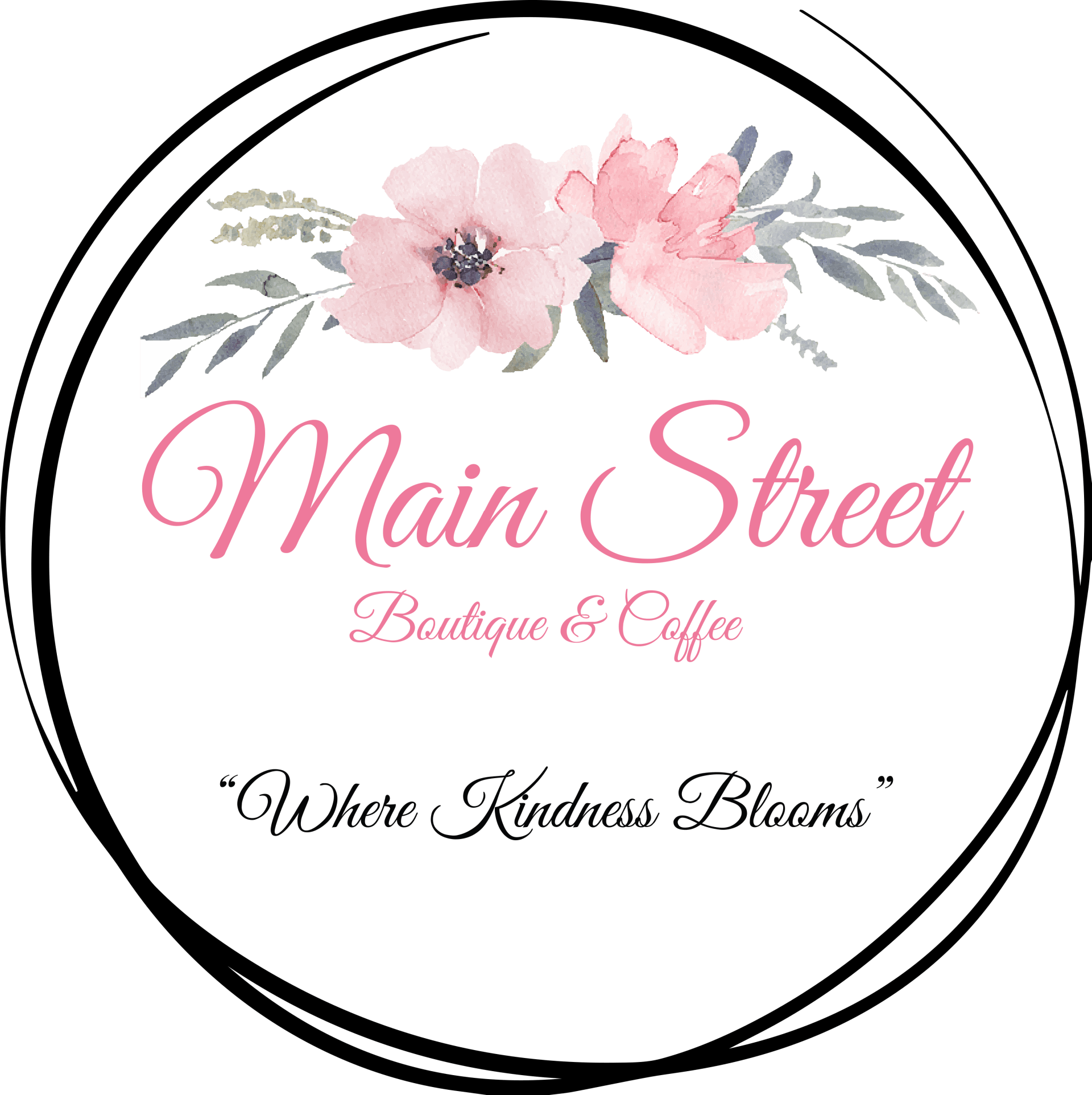 Main Street Boutique and Coffee Logo