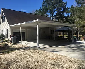 House With Large Carport Cover — New Orleans, LA — Mike's Patio Covers & Screenrooms