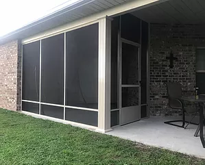 House With Black Screen — New Orleans, LA — Mike's Patio Covers & Screenrooms