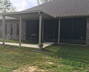 House With Small Patio Cover — New Orleans, LA — Mike's Patio Covers & Screenrooms
