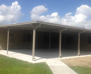 Installed White Gutter — New Orleans, LA — Mike's Patio Covers & Screenrooms