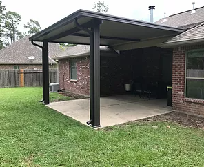 Elegant Brown Patio Cover — New Orleans, LA — Mike's Patio Covers & Screenrooms