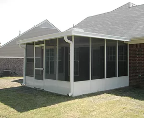House With Screenroom And Gutters — New Orleans, LA — Mike's Patio Covers & Screenrooms