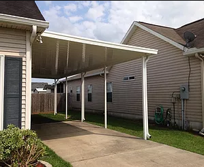 House With Carport And Gutters — New Orleans, LA — Mike's Patio Covers & Screenrooms