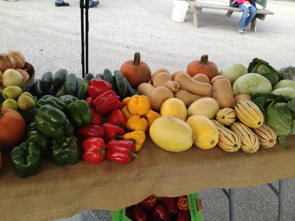 Flesherton Farmers' Market vegetables