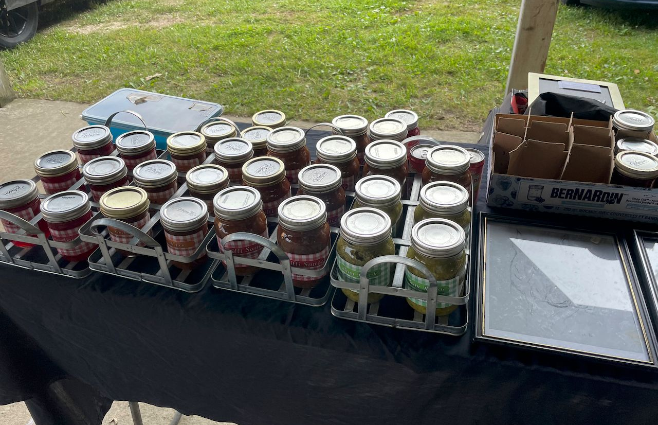 Preserves at the Flesherton Farmers' Market.