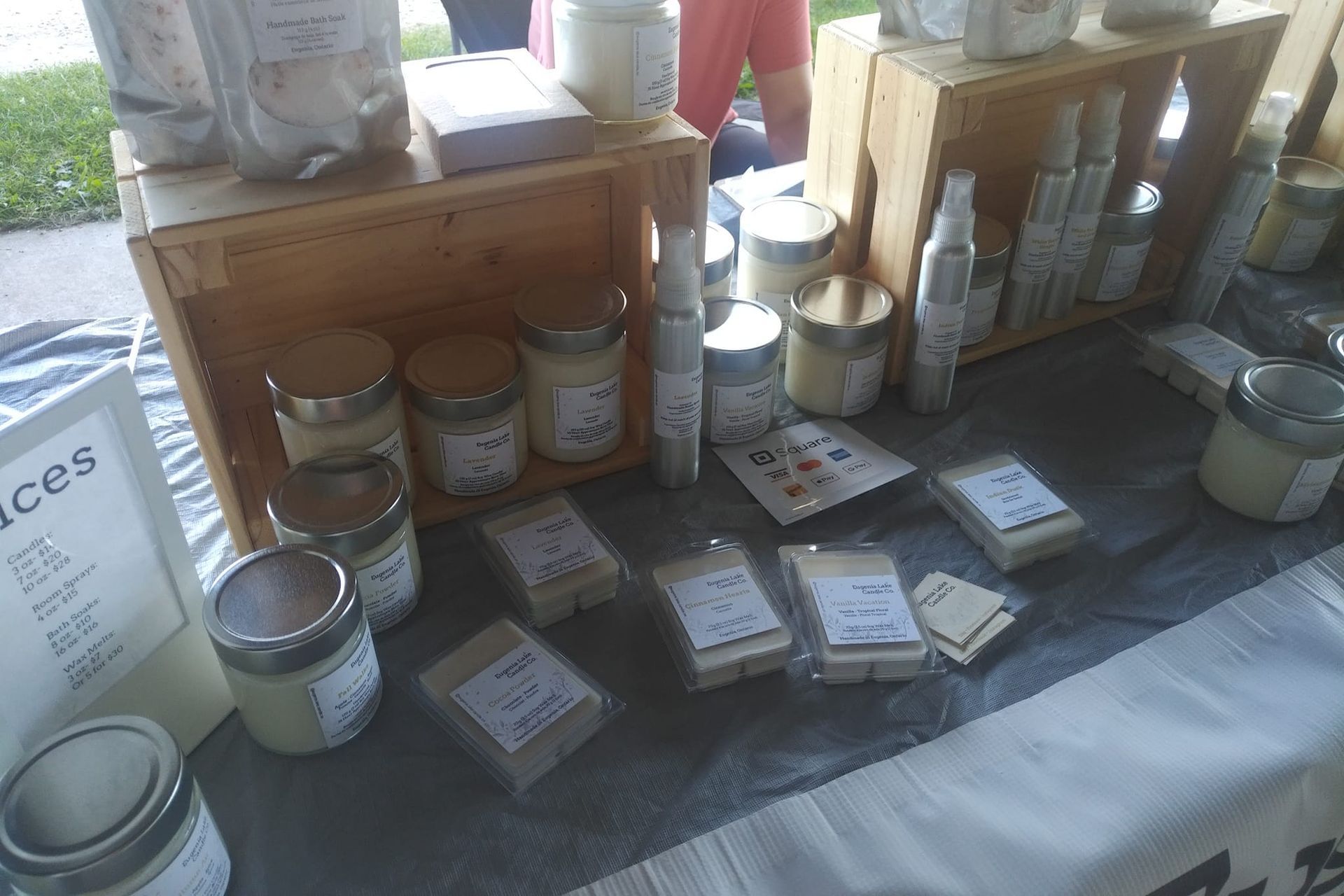 Flesherton Farmers' Market candles