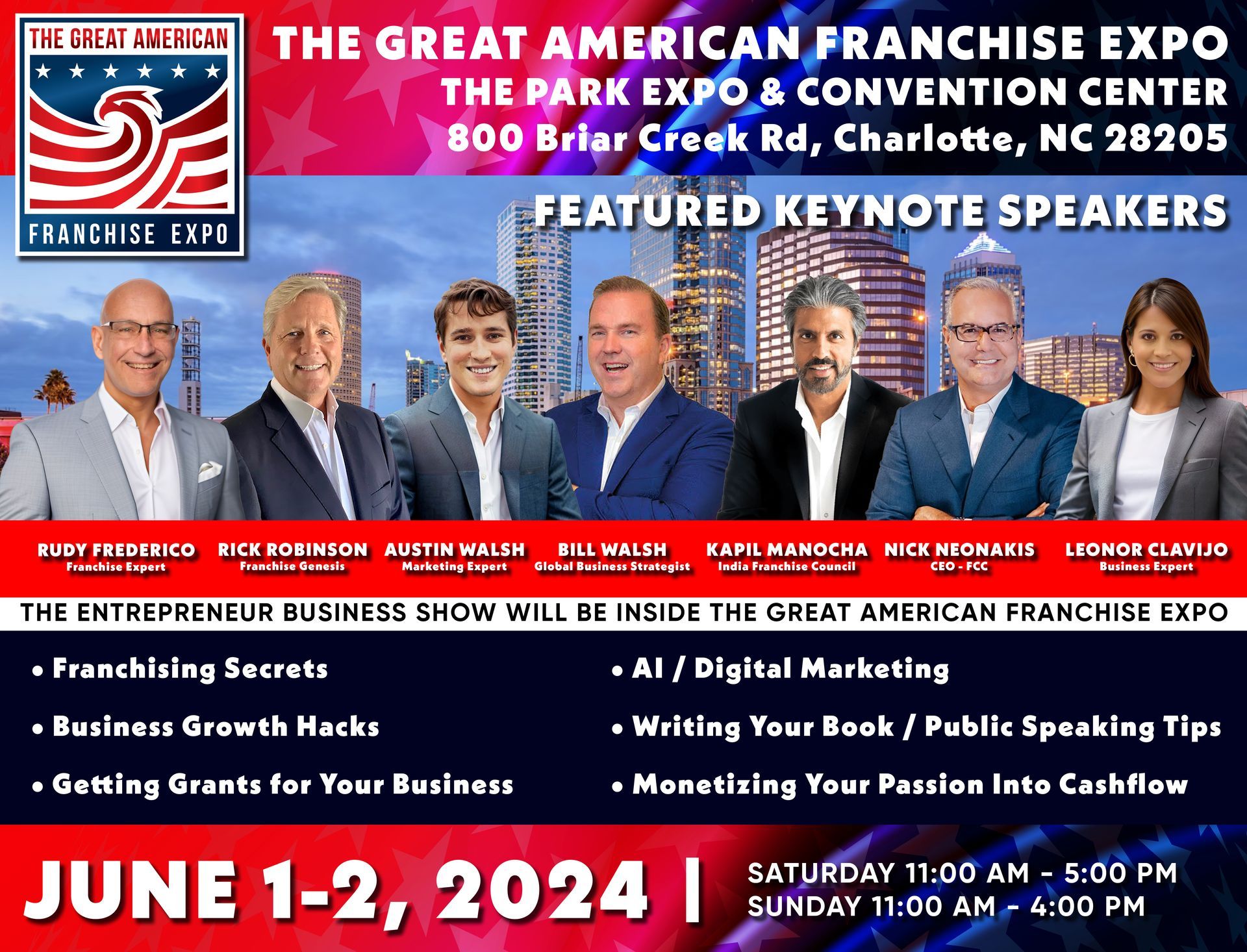 Charlotte 2024 Seminar Schedule The Great American Franchise Expo