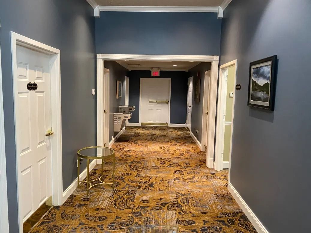 Hallway of Leitchfield Funeral Home in Leitchfield, KY