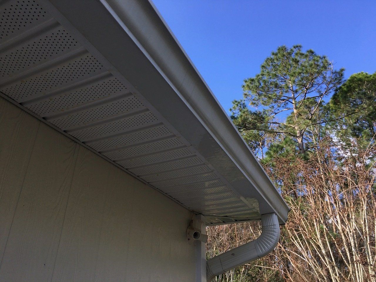 Stewart Pressure Cleaning After pressure washing service of gutter